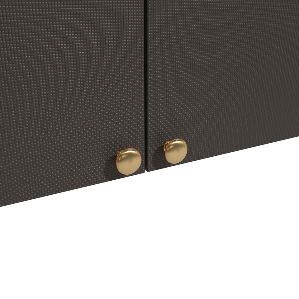 Armario Aéreo 80cm MDP 2 Puertas Kappesberg Canela Negro