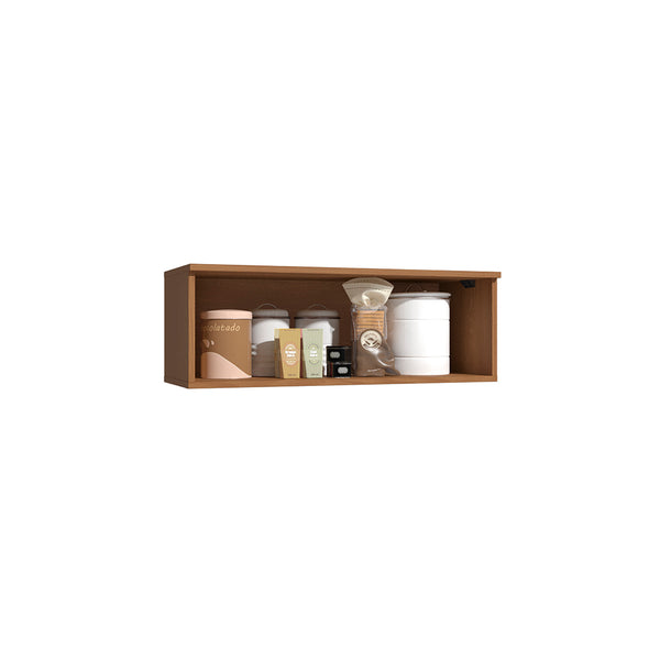 Armario Aéreo Basculante 80cm MDF Kappesberg Canela