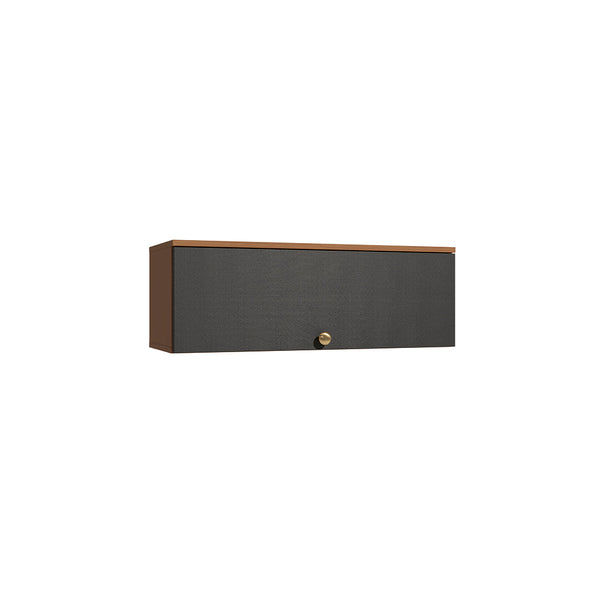Armario Aéreo Basculante 80cm MDF Kappesberg Canela Negro