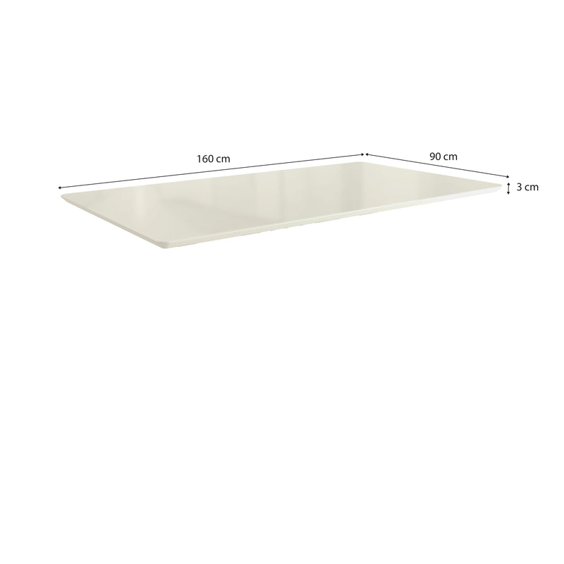 Mesa Comedor 120cm Madera Maciza Kappesberg Roble/Off White
