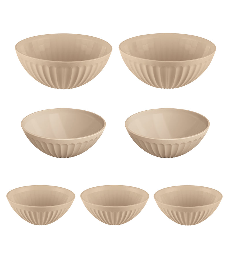 Set 7 ensaladeras para snacks UZ Utilidades marrón