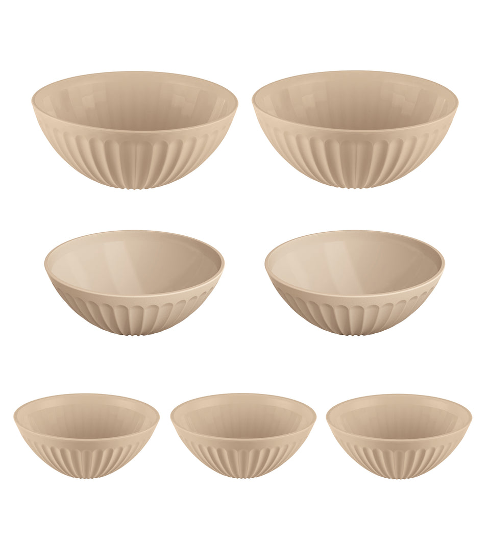 Set 7 ensaladeras para botanas UZ Utilidades café