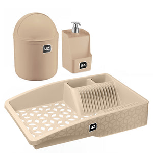 Set fregadero 3 piezas organizador UZ Utilidades café