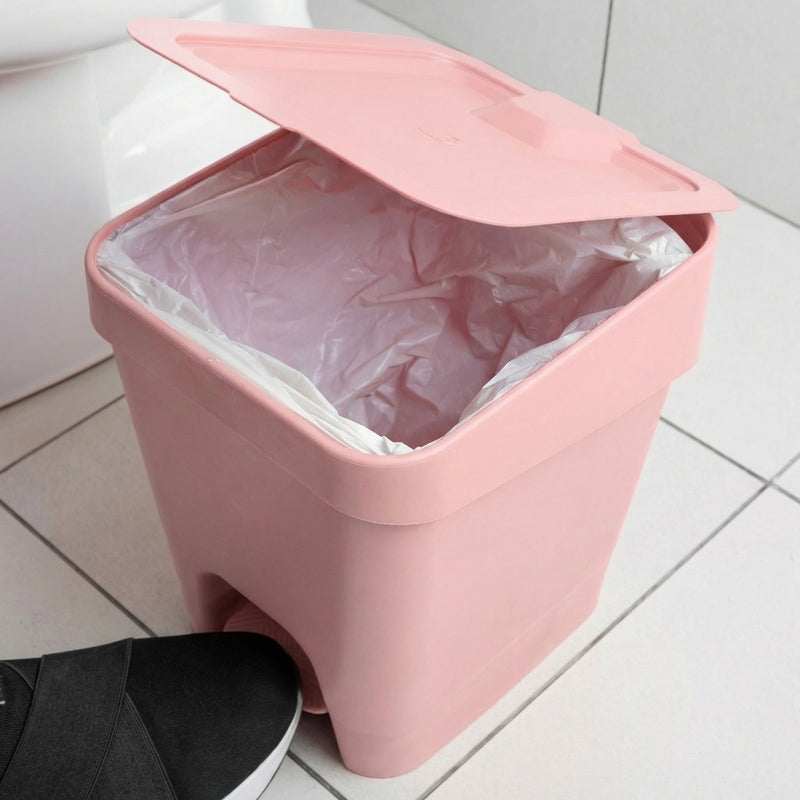 Set baño 5 piezas UZ organizador baño rosa moderno