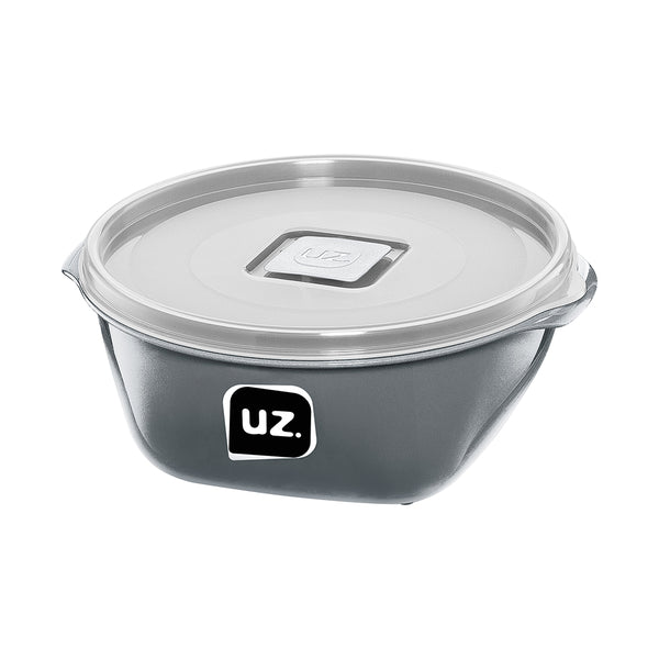 Set 6 contenedores recipientes con tapa UZ Utilidades gris