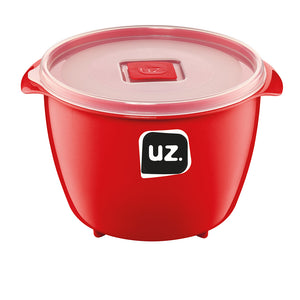Set 4 contenedores multiuso con tapa UZ Utilidades rojo