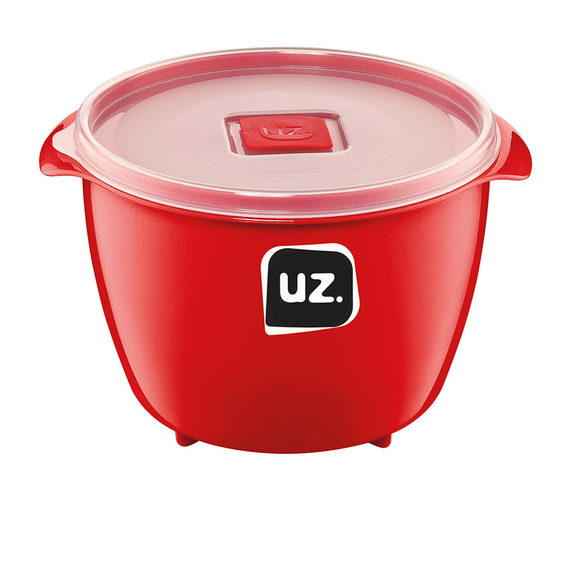 Set 4 contenedores multiuso con tapa UZ Utilidades rojo