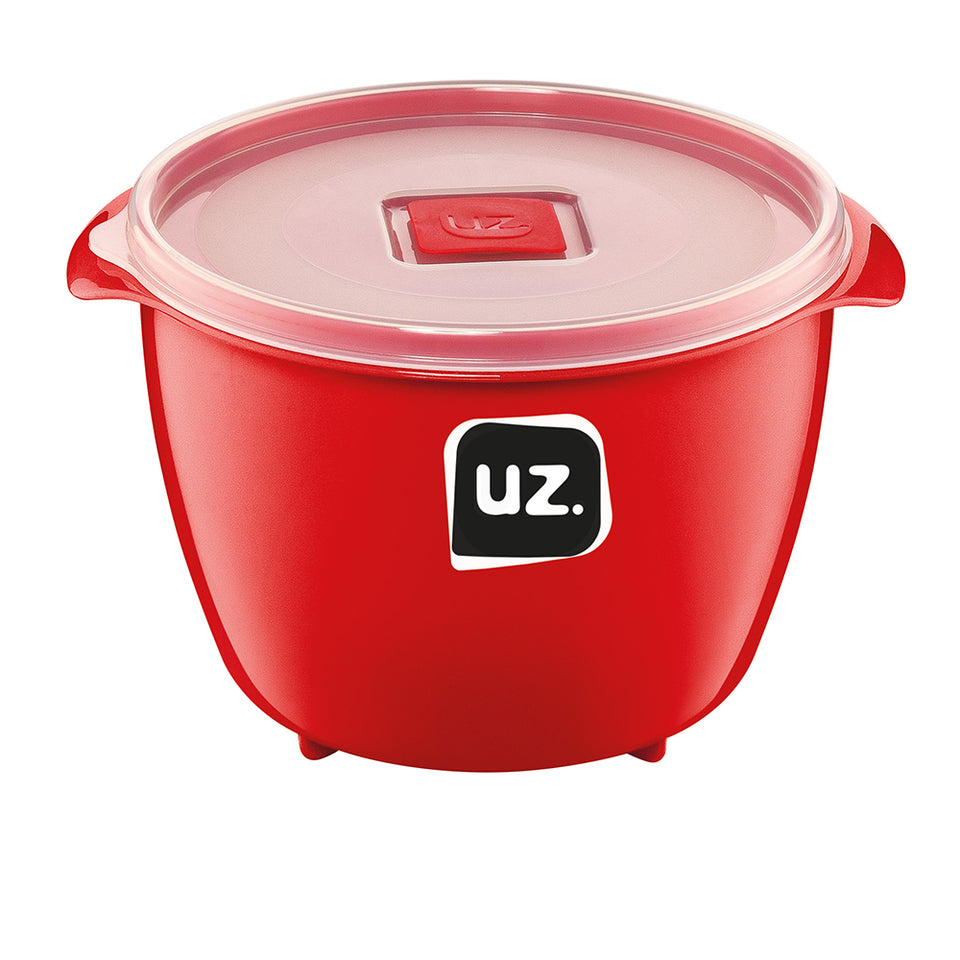 Set 4 contenedores multiuso con tapa UZ Utilidades rojo