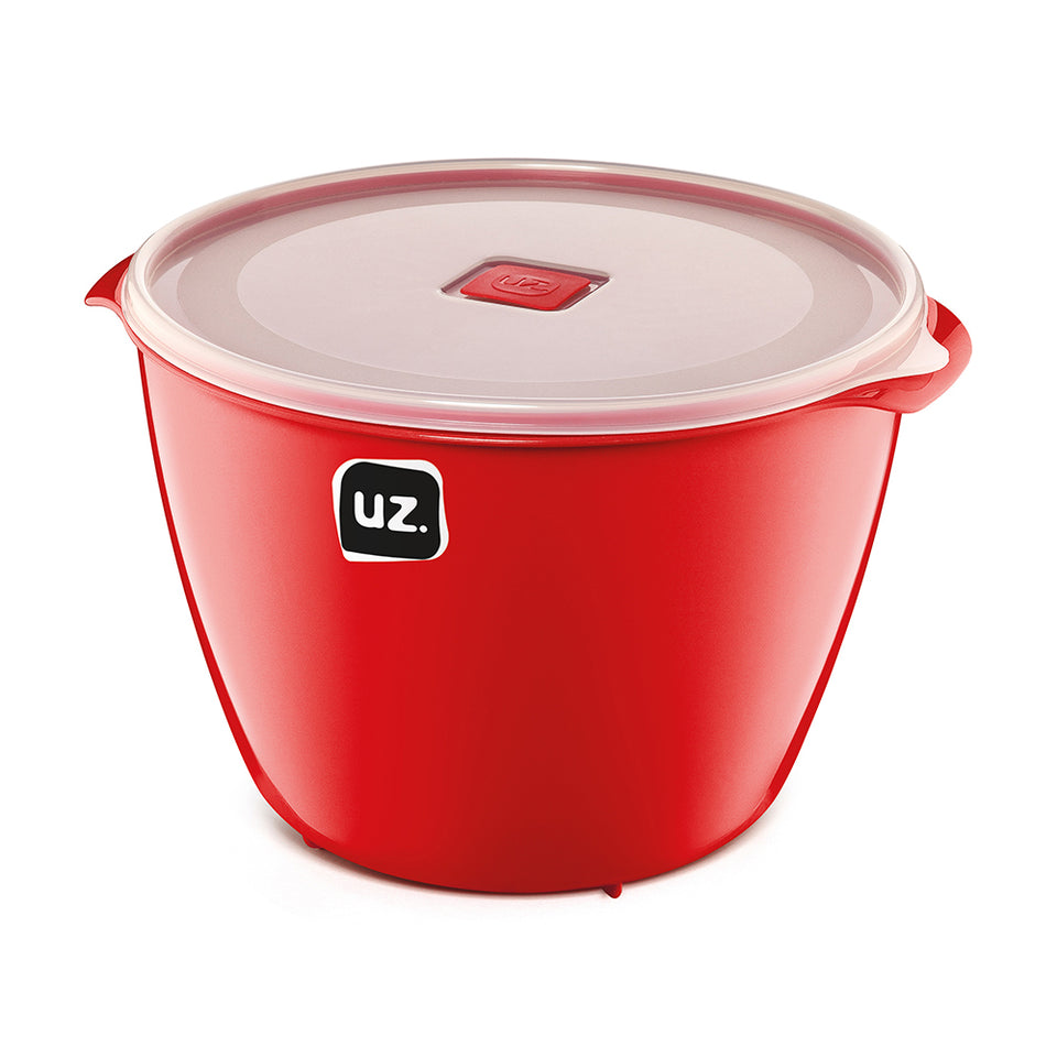 Set 4 contenedores multiuso con tapa UZ Utilidades rojo
