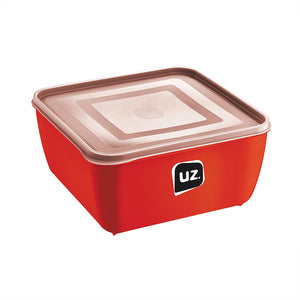 Set 5 contenedores multiuso con tapa UZ Utilidades rojo