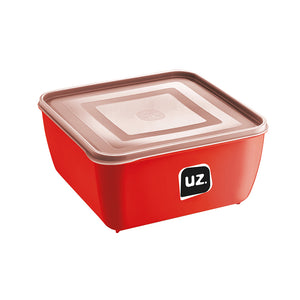 Set 5 contenedores multiuso con tapa UZ Utilidades rojo