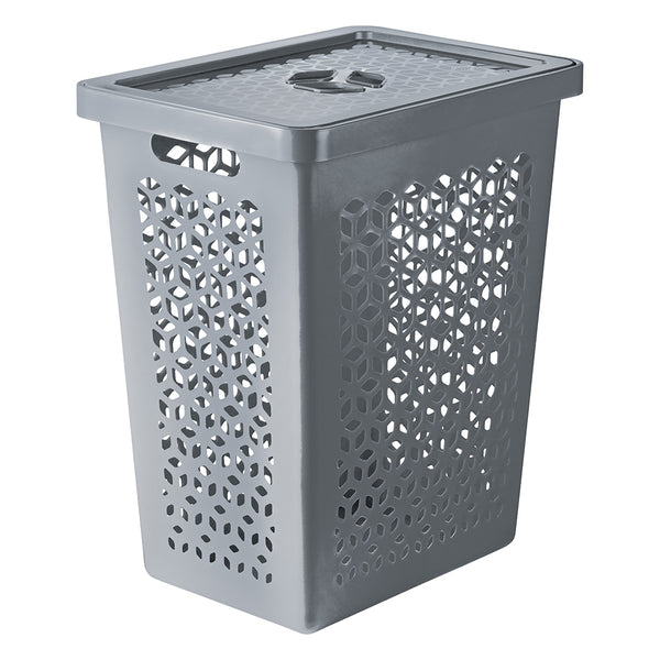 Set lavandería 6 piezas UZ gris cesto ropa baldes