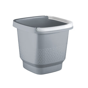 Set lavandería 6 piezas UZ gris cesto ropa baldes