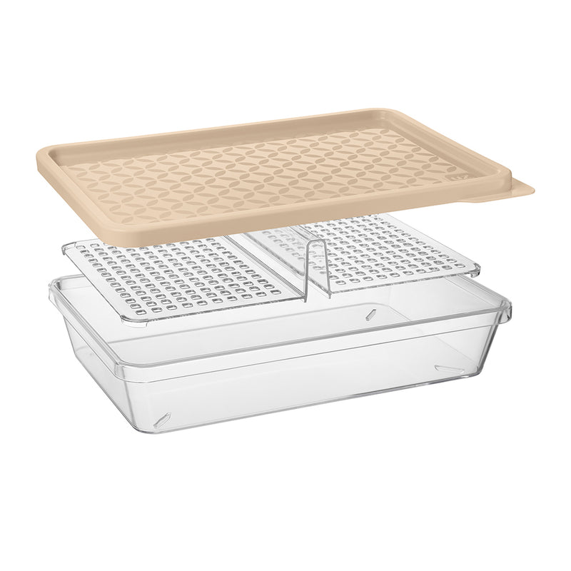 Set organizador heladera 6 piezas UZ Utilidades marrón