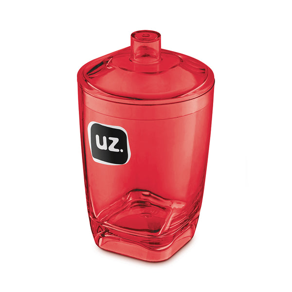 Set baño 4 piezas organizador UZ Utilidades rojo