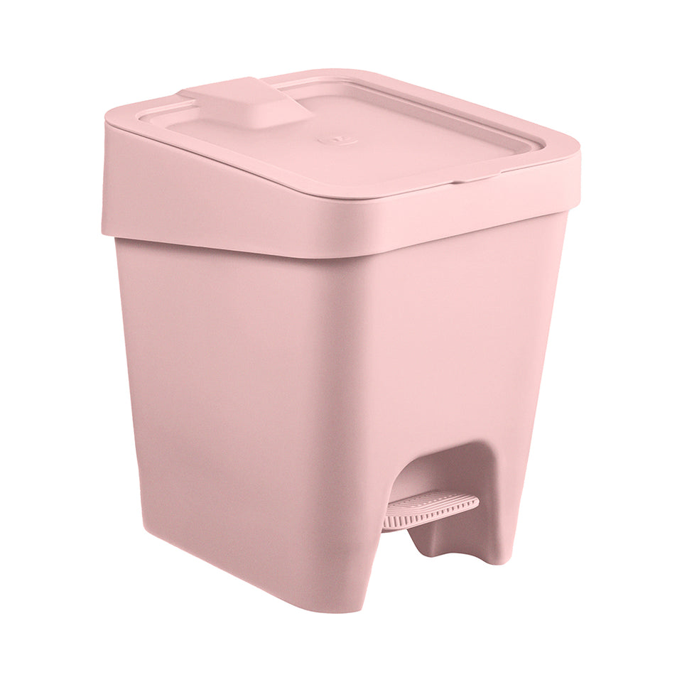Set baño 5 piezas UZ organizador baño rosa moderno