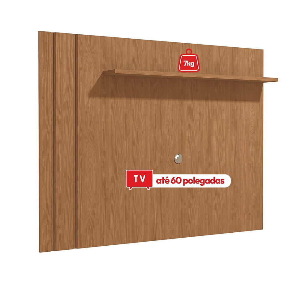 Panel TV 180cm con Repisa para TV 60" Kappesberg Canela